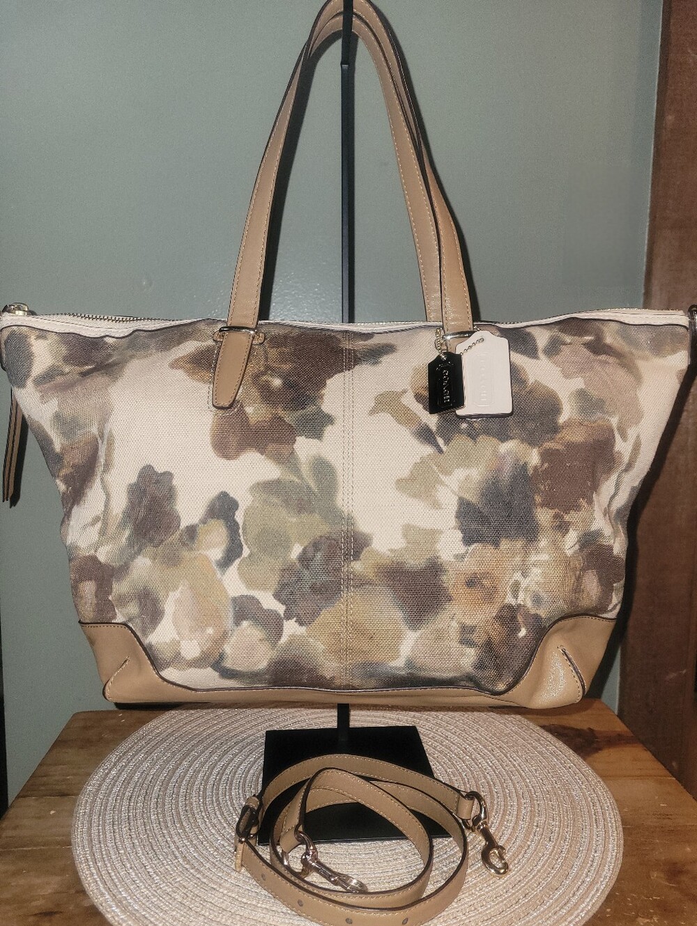 Coach 2013 Bleecker Cooper with a muted camo flower #29011